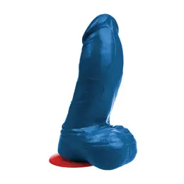 Fuck & Fist Thor XL anatomsko intimno pomagalo plavo 28 cm PVC sa vakuum postoljem