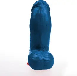 Fuck & Fist Thor XL anatomsko intimno pomagalo plavo 28 cm PVC sa vakuum postoljem