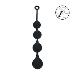 Levelz Silicone XL Waterdrop Beads 50mm Black, anatomski dizajn