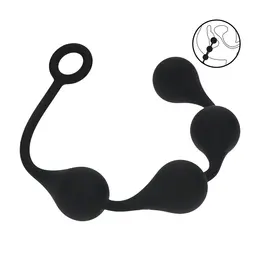 Levelz Waterdrop silikonske intimne kuglice L 40mm crne