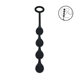 LEVELZ Waterdrop silikonske intimne kuglice S 20mm crne fleksibilnog dizajna