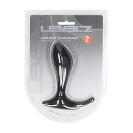 LEVELZ Single Ripple silikonski stimulator prostate u crnoj boji sa ergonomskim dizajnom
