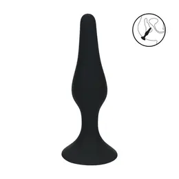 LEVELZ Slim Silicone Plug M Black: precizno sužen dizajn za maksimalno uživanje