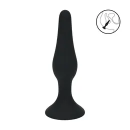 LEVELZ Slim Silicone Plug S Black - Compact Flexible Model