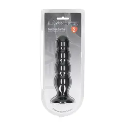 LEVELZ Quad Rattle silikonski čep XL crni sa četiri segmenta