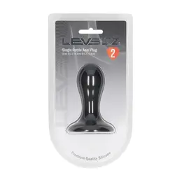 LEVELZ Liquid Silicone Motion Plug S Black sa pokretnim kuglicama