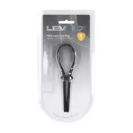 LEVELZ podesivi silikonski laso prsten 5mm crni sa sistemom za fleksibilno prilagođavanje