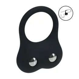 LEVELZ silikonski prsten za trening M crni otežani sistem za intimni fitnes