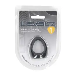LEVELZ Tri-O Silicone Support Ring Black, Triple Loop System
