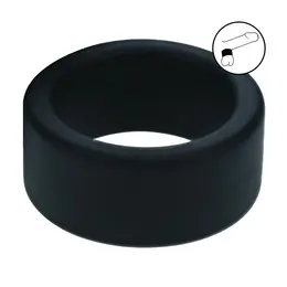 LEVELZ silikonski prsten za mošnice S 34mm crni, anatomski oblikovan prsten