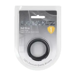 LEVELZ silikonski prsten za mošnice S 34mm crni, anatomski oblikovan prsten