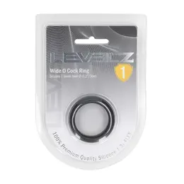 LEVELZ Wide O silikonski prsten S 30mm crni, udoban intimni prsten za savršeno prijanjanje