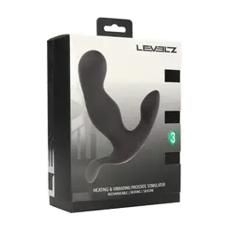LEVELZ Prostatic Model Black, silikonski intimni masažer sa grejanjem i vibracijom