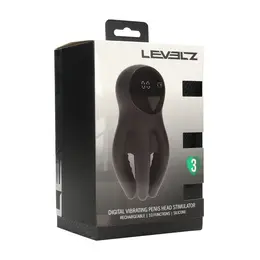 LEVELZ Vibra Silicone Pulse Massager with Digital Display Black
