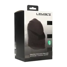 LEVELZ Black, podesivi silikonski vibrirajući stimulator glavića