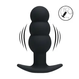 LEVELZ Tri Bulb vibrirajući silikonski čep crni, 10 modova vibracije, USB punjiv