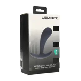 LEVELZ vibrirajući silikonski masažer prostate srednji crni ergonomski