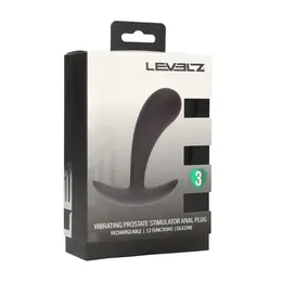 LEVELZ Plug S Black, punjivi silikonski analni čep