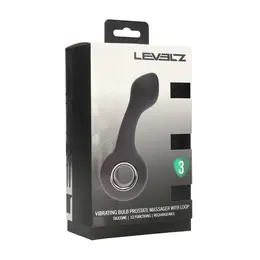 LEVELZ plicity vibrirajući silikonski stimulator prostate sa prstenom, crni, punjivi