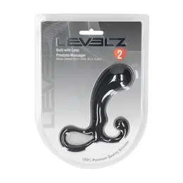 LEVELZ Bulb with Loop silikonski model za prostatu M crni