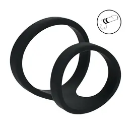 LEVELZ Dual Loop silikonski prsten za podršku crni sa podesivim sistemom