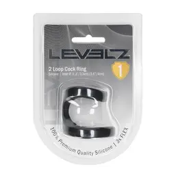 LEVELZ Dual Loop silikonski prsten za podršku crni sa podesivim sistemom