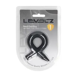 LEVELZ Premium potporni prsten od tečnog silikona crni, fleksibilna veličina S