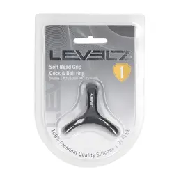 Levelz Tri-O crni silikonski trostruki prsten za podršku ergonomskog dizajna