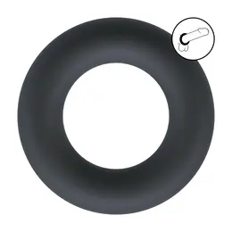 LEVELZ tečni silikonski prsten za potenciju L crni sa fleksibilnim i ergonomskim dizajnom