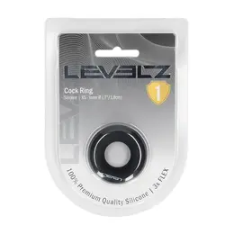LEVELZ Solid Silicone Ring XS Black fleksibilna anatomska potporna traka