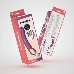 Magnus Bend Flexible Intimate Machine - 10 Modes, Purple, 22.5 cm