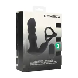 LEVELZ Vibes Dual Motion Silikonski Intimni Sistem sa Daljinskim Upravljanjem Crni