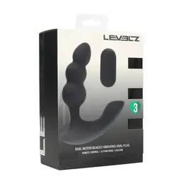 LEVELZ Revo crni silikonski stimulator prostate sa dva motora i daljinskim upravljačem