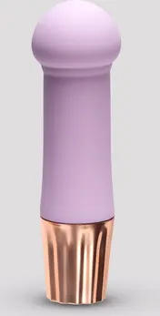 Crushious Mellow Puff Mini Wand u boji lavande, 10 modova vibracije, 11 cm