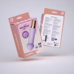 Crushious Mellow Puff Mini Wand u boji lavande, 10 modova vibracije, 11 cm