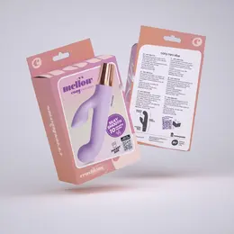 Crushious Mellow Cony Mini Rabbit Lavender, kompaktni silikonski masažer