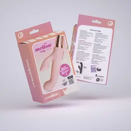 Crushious Mellow Cony roze mini rabbit vibrator, kompaktni silikonski sistem
