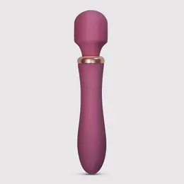 Crushious Jinx Dual Wand Massager Red Wine - Heating & 10 Modes, 21cm