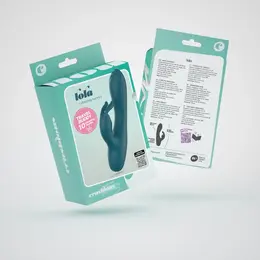 Crushious Lola Mini Rabbit model u smaragdnoj boji, silikonski sistem sa 10 režima rada