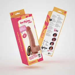 Crushious Inviktus Vibe vibrator od tečnog silikona sa potiskivanjem i rotacijom 20cm boja kože