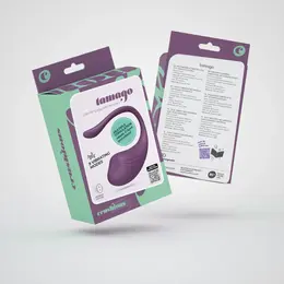 Crushious Tamago bežično vibrirajuće jaje ljubičasto, punjivo putem USB kabla, 9 modova vibracije