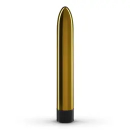 Crushious Classic Vibe Gold, luksuzni metalik masažer za intimno zadovoljstvo 17.5 cm