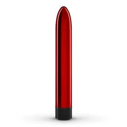 Crushious Classic Vibe Red, elegantni metalik intimni masažer dužine 17.5 cm