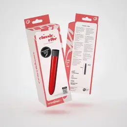 Crushious Classic Vibe Red, elegantni metalik intimni masažer dužine 17.5 cm