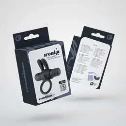 Crushious Wonka crni intimni prsten sa punjivim vibrirajućim metkićem 7.5 cm