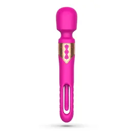 Crushious Big Ben Dual Wand Pink, svestrani silikonski masažer dužine 25,9 cm