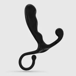 Crushious P-Baba Black ergonomski uređaj za masažu prostate, 15 cm