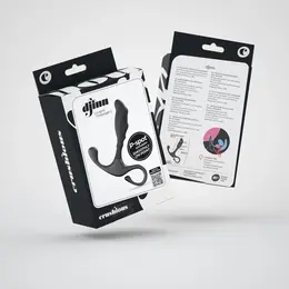 Crushious Djinn crni silikonski stimulator prostate od 10.5 cm sa ergonomskim dizajnom