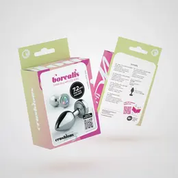 Crushious Borealis metalni čep mali srebrni sa RGB LED svetlom 7.2cm
