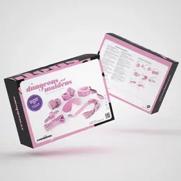 Dungeons and Maidens osmodelni komplet bondage opreme u roze boji, podesivi set